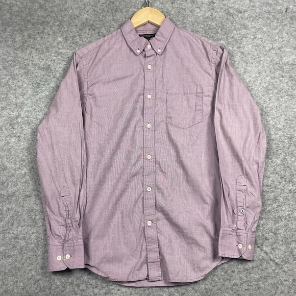 Banana Republic Other - Banana Republic Shirt Mens Medium Purple Chambray‎ Slim Fit Button Down